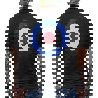ヴィンテージ イギリス Raf Mod Bullseye レトロ シンボル ラウンデル ターゲット メンズTシャツ バックプリント - Kawaiitshirt