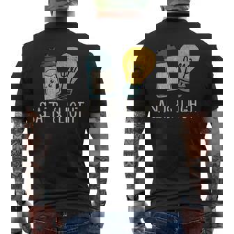 ヴィンテージ キュート ソルトライト 聖書 詩 マタイ 誇り高きクリスチャン メンズTシャツ バックプリント - Kawaiitshirt