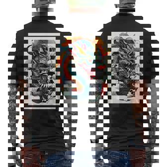 ヴィンテージ タトゥー アート ドラゴン メンズTシャツ バックプリント - Kawaiitshirt