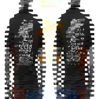 ヴィンテージ チカーノ Día De Los Muertos メンズTシャツ バックプリント - Kawaiitshirt