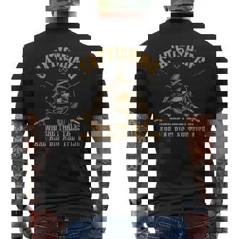 ヴィンテージ ナマズ 面白い ナマズ 釣り フィッシング フィッシャーマン メンズTシャツ バックプリント - Kawaiitshirt