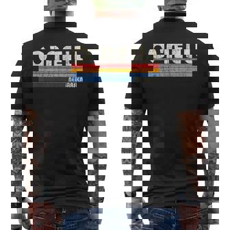 ヴィンテージ レトロ 70年代80年代スタイル オニールの故郷、ネバ州 メンズTシャツ バックプリント - Kawaiitshirt