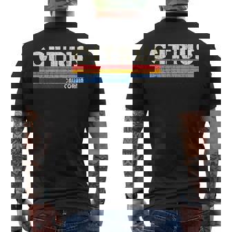 ヴィンテージ レトロ 70年代80年代スタイル シトラスの故郷、Ca メンズTシャツ バックプリント - Kawaiitshirt