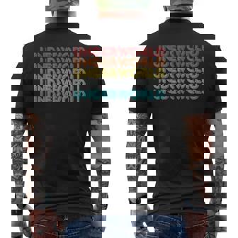 ヴィンテージ レトロ アンダーワールド メンズTシャツ バックプリント - Kawaiitshirt