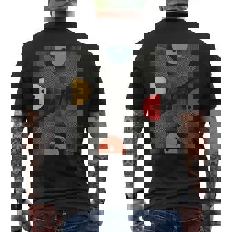 ヴィンテージ レトロレコード レコード モダンアート メンズTシャツ バックプリント - Kawaiitshirt