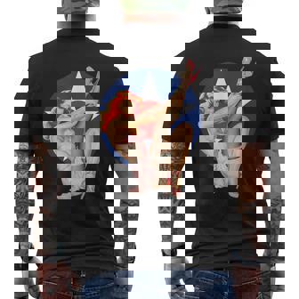 ヴィンテージ 愛国心ピンナップガール メンズTシャツ バックプリント - Kawaiitshirt