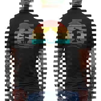 ヴィンテージ 相撲 レスラー レトロ 70年代 アンティーク調 相撲愛好家 メンズTシャツ バックプリント - Kawaiitshirt