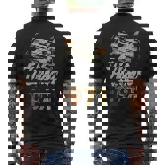 ヴィンテージ1971 カセット・ペンシル 54歳の誕生日 メンズTシャツ バックプリント - Kawaiitshirt