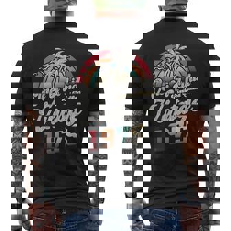 ヴィンテージ1975バースデー50年パームツリー レトロ メンズTシャツ バックプリント - Kawaiitshirt