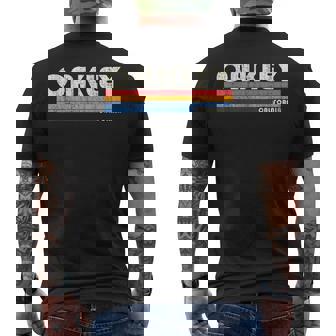 ヴィンテージ70年代80年代スタイルoakley Ca メンズTシャツ バックプリント - Kawaiitshirt