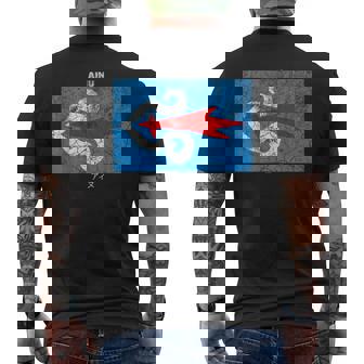 ヴィンテージアイヌ国旗。 メンズTシャツ バックプリント - Kawaiitshirt