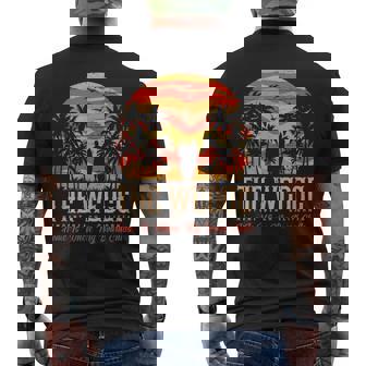 ヴィンテージウェッジバッジサーファーレトロサーファーバイブ メンズTシャツ バックプリント - Kawaiitshirt