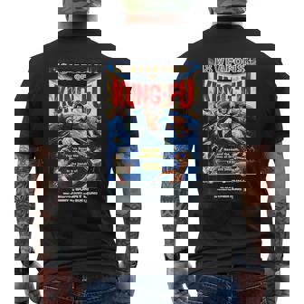 ヴィンテージカンフー格闘技 映画レトロギフト メンズTシャツ バックプリント - Kawaiitshirt