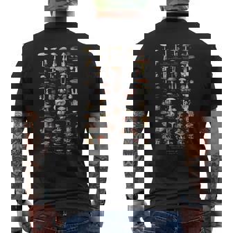 ヴィンテージキノコドイツ語の名前キノコ狩り メンズTシャツ バックプリント - Kawaiitshirt