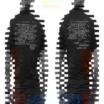 ヴィンテージギターアンプ 図面 メンズTシャツ バックプリント - Kawaiitshirt