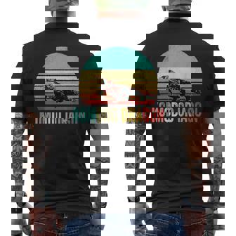 ヴィンテージコモドドラゴンシャツサンセット メンズTシャツ バックプリント - Kawaiitshirt