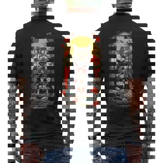 ヴィンテージジャパンの日本酒の猫ポスターデザイン。 メンズTシャツ バックプリント - Kawaiitshirt