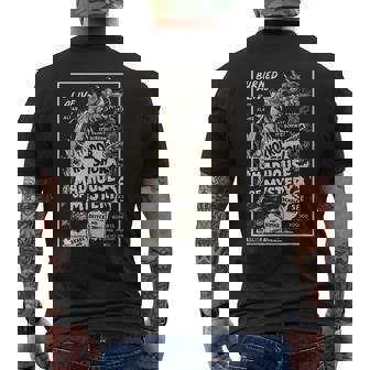 ヴィンテージハロウィンモンスタースラッシャーホラー映画ホラーショー メンズTシャツ バックプリント - Kawaiitshirt