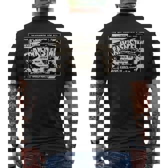 ヴィンテージホラー映画モンスター ハロウィン フランケンシュタインモンスター メンズTシャツ バックプリント - Kawaiitshirt