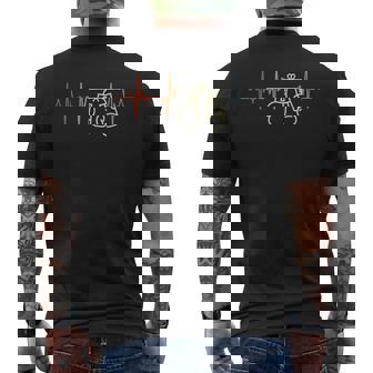 ヴィンテージボクシング ハートビート ボクサー コンバットスポーツ メンズTシャツ バックプリント - Kawaiitshirt