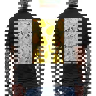 ヴィンテージ柄アート梨 メンズTシャツ バックプリント - Kawaiitshirt