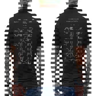 ヴィンテージ特許プリント 1932 バイオリン奏者 ミュージシャンギフト メンズTシャツ バックプリント - Kawaiitshirt