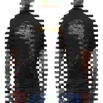 ヴェロキラプトル恐竜狩りリアルなグラフィックデザイン メンズTシャツ バックプリント - Kawaiitshirt