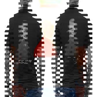 ヴォルフガング・アマデウス・モーツァルト 作曲家 シグネチャー クラシック音楽 メンズTシャツ バックプリント - Kawaiitshirt