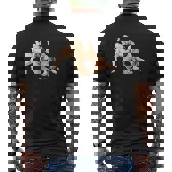 三つの天使 モチーフ、かわいいエンジェル、絵画アート メンズTシャツ バックプリント - Kawaiitshirt