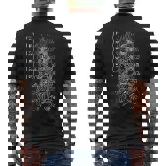 不動明王 不動尊 守護者 精神性 智慧 メンズTシャツ バックプリント - Kawaiitshirt