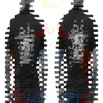 不思議の国のアリス アリスマッシュルーム メンズTシャツ バックプリント - Kawaiitshirt