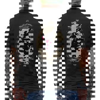 不思議の国のアリス ホワイトラビット ビンテージブック デザイン メンズTシャツ バックプリント - Kawaiitshirt