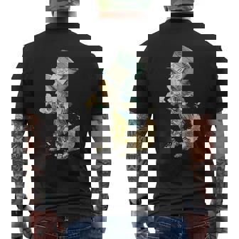 不思議の国のアリス マッドハッター ビンテージイラスト メンズTシャツ バックプリント - Kawaiitshirt