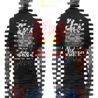 与論島おみやげ 与論島ビーチリゾートでの生活はもっといい メンズTシャツ バックプリント - Kawaiitshirt