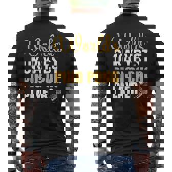 世界で一番大丈夫な卓球選手 メンズTシャツ バックプリント - Kawaiitshirt