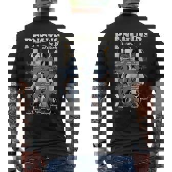 世界のペンギン 海洋生物学 ペンギン好き メンズTシャツ バックプリント - Kawaiitshirt