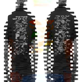 世界の蛾 昆虫昆虫 メンズTシャツ バックプリント - Kawaiitshirt