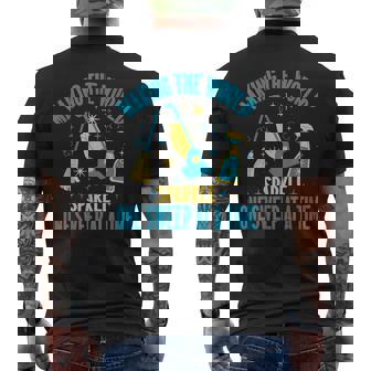 世界を一気に輝かせる 掃除に メンズTシャツ バックプリント - Kawaiitshirt