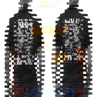 世界ミツバチの日 ミツバチ メンズTシャツ バックプリント - Kawaiitshirt