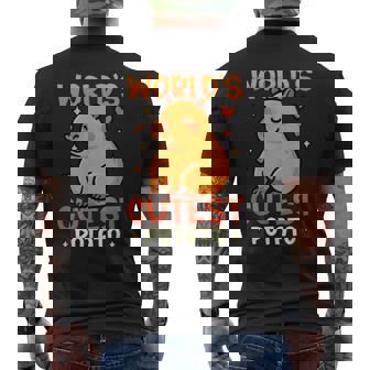 世界一かわいいポテトカピバラ メンズTシャツ バックプリント - Kawaiitshirt