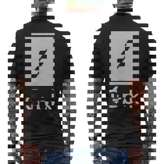 両面 Grok Ai 人工知能研究 メンズTシャツ バックプリント - Kawaiitshirt