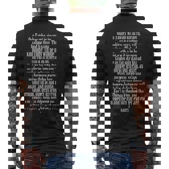 主の祈り マタイ6 メンズTシャツ バックプリント - Kawaiitshirt