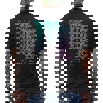 乙女座 星座 観賞用 ヴィンテージ メンズTシャツ バックプリント - Kawaiitshirt