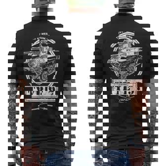 九七式中戦車 メンズTシャツ バックプリント - Kawaiitshirt