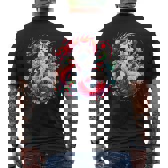 九尾狐 きつね竜 メンズTシャツ バックプリント - Kawaiitshirt