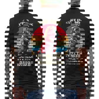 五度絶滅イベントチャンピオン クマムシ生物学者 メンズTシャツ バックプリント - Kawaiitshirt