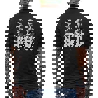 交互対直流電流 メンズTシャツ バックプリント - Kawaiitshirt