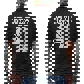 交響曲 作曲家 モーツァルト 41 交響曲 メンズTシャツ バックプリント - Kawaiitshirt