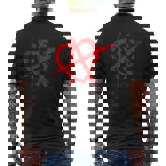 人間関係アナーキー シンボル・ロゴ Ra 恋愛関係アナーキー メンズTシャツ バックプリント - Kawaiitshirt