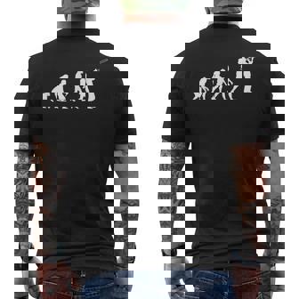 人類の進化 ネタ ジャズ クラシック ポップ 音楽好き おもしろ トロンボーン 金管楽器 メンズTシャツ バックプリント - Kawaiitshirt